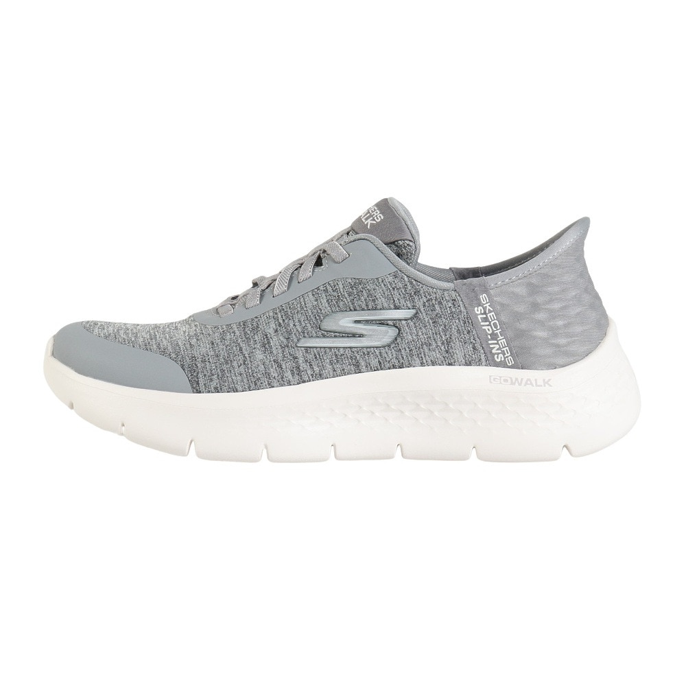 スケッチャーズ（SKECHERS）（レディース）ウォーキングシューズ スリップインズ ゴーウォーク フレックス DCY グレー 124835W-GRY スニーカー ハンズフリー