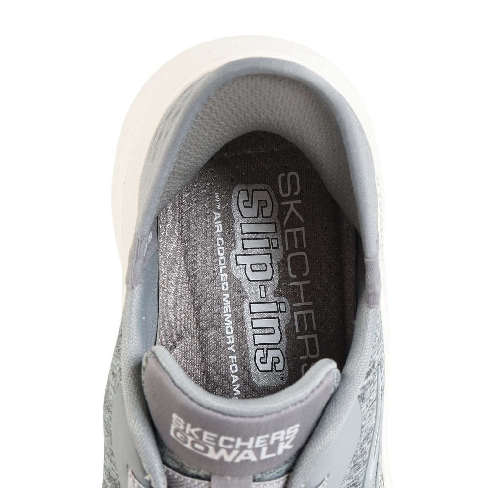 スケッチャーズ（SKECHERS）（レディース）ウォーキングシューズ スリップインズ ゴーウォーク フレックス DCY グレー 124835W-GRY スニーカー ハンズフリー