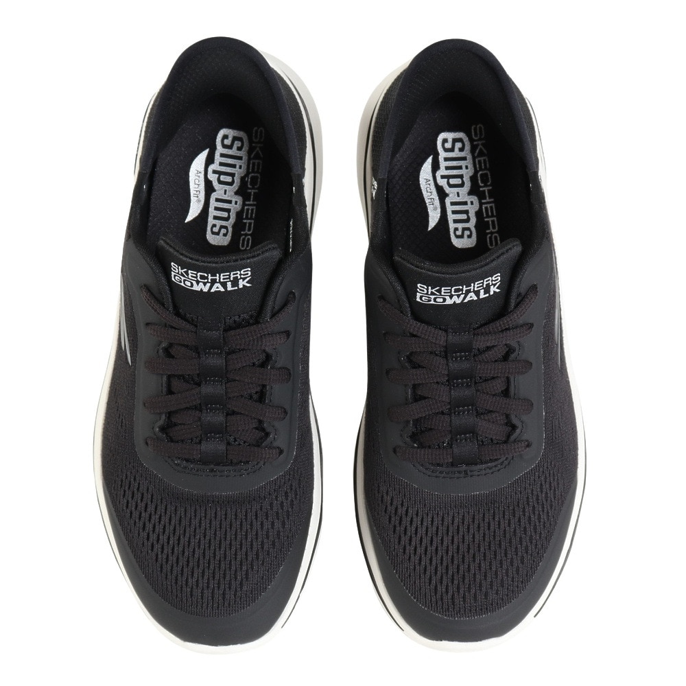 スケッチャーズ（SKECHERS）（レディース）ウォーキングシューズ スリップインズ ゴーウォーク アーチフィット 2.0 ブラック 125319-BKW スニーカー  