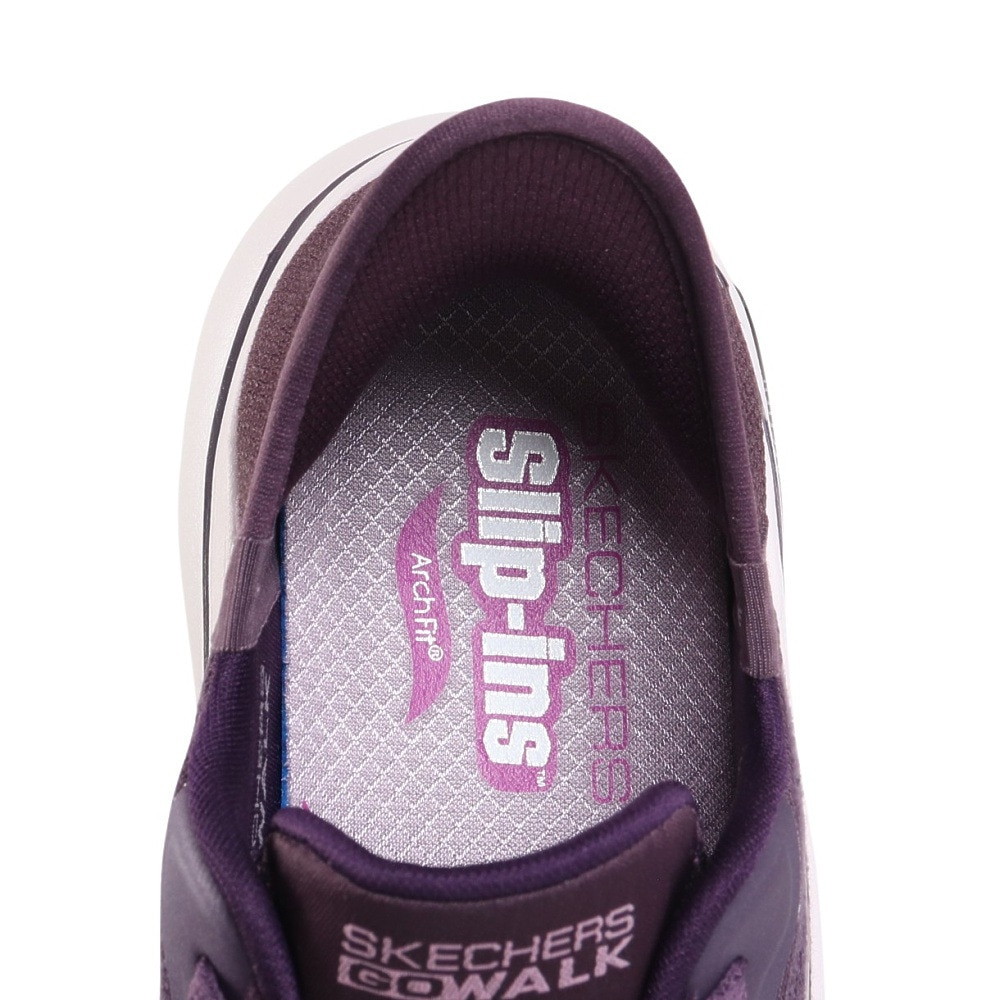 スケッチャーズ（SKECHERS）（レディース）ウォーキングシューズ スリップインズ ゴーウォーク アーチフィット 2.0 パープル 125319-PLUM スニーカー 