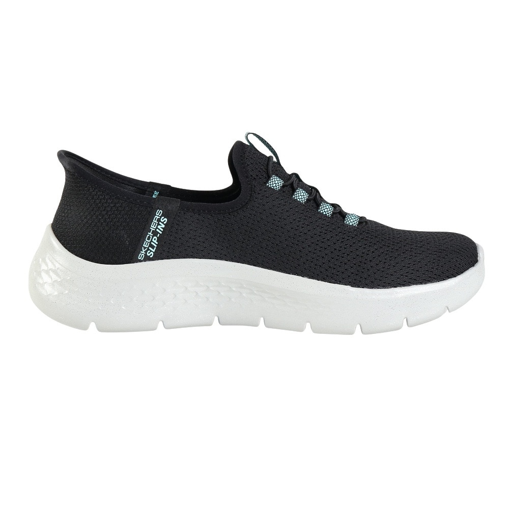 スケッチャーズ（SKECHERS）（レディース）ウォーキングシューズ スリップインズ ゴーウォークフレックス ザビー 黒 124839-BKAQ スニーカー ハンズフリー 