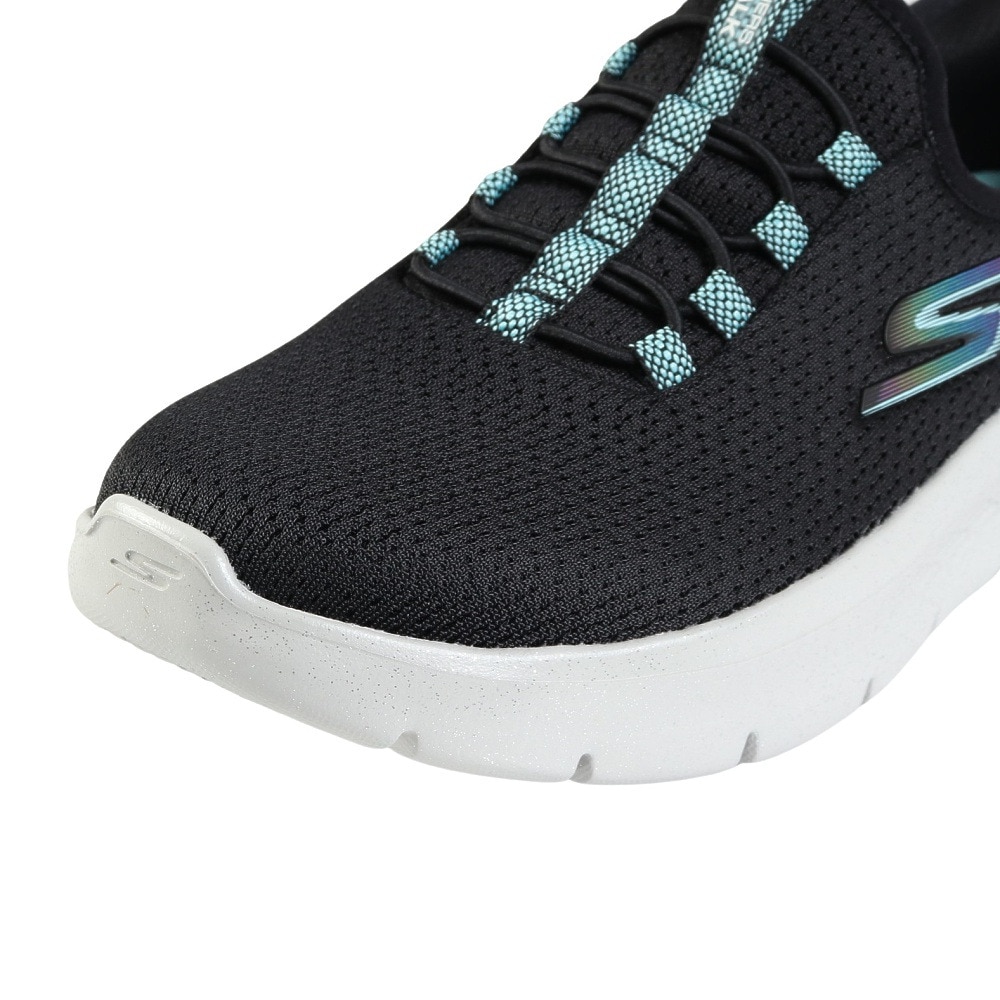 スケッチャーズ（SKECHERS）（レディース）ウォーキングシューズ スリップインズ ゴーウォークフレックス ザビー 黒 124839-BKAQ スニーカー ハンズフリー 