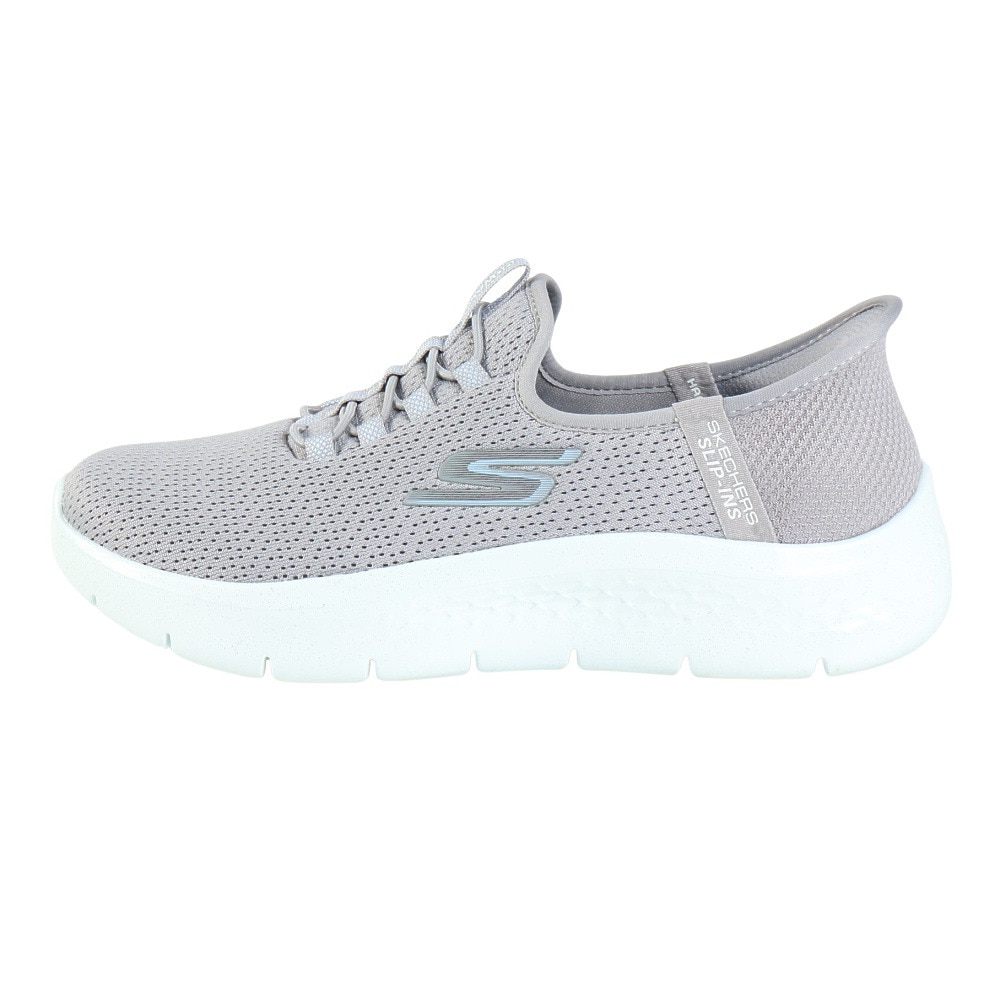 スケッチャーズ（SKECHERS）（レディース）ウォーキングシューズ スリップインズゴーウォークフレックス ザビー グレー 124839-GYLB スニーカー ハンズフリー 