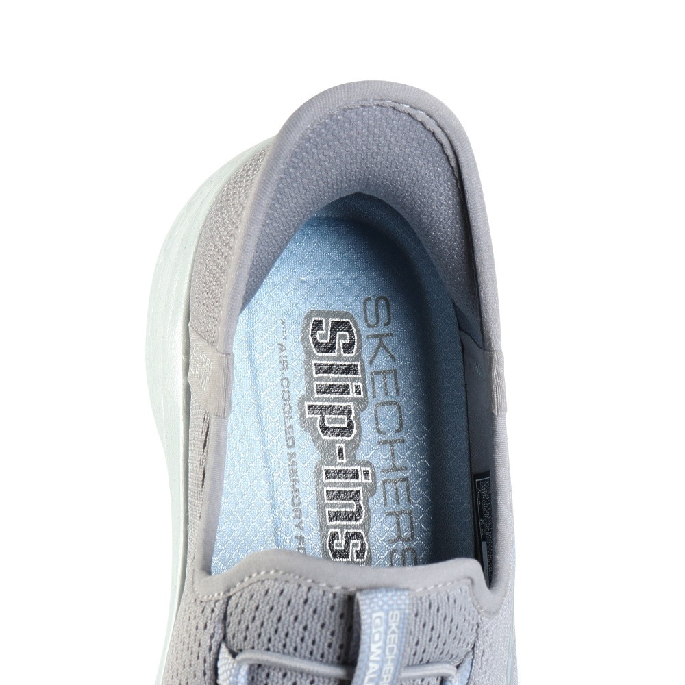 スケッチャーズ（SKECHERS）（レディース）ウォーキングシューズ スリップインズゴーウォークフレックス ザビー グレー 124839-GYLB スニーカー ハンズフリー 