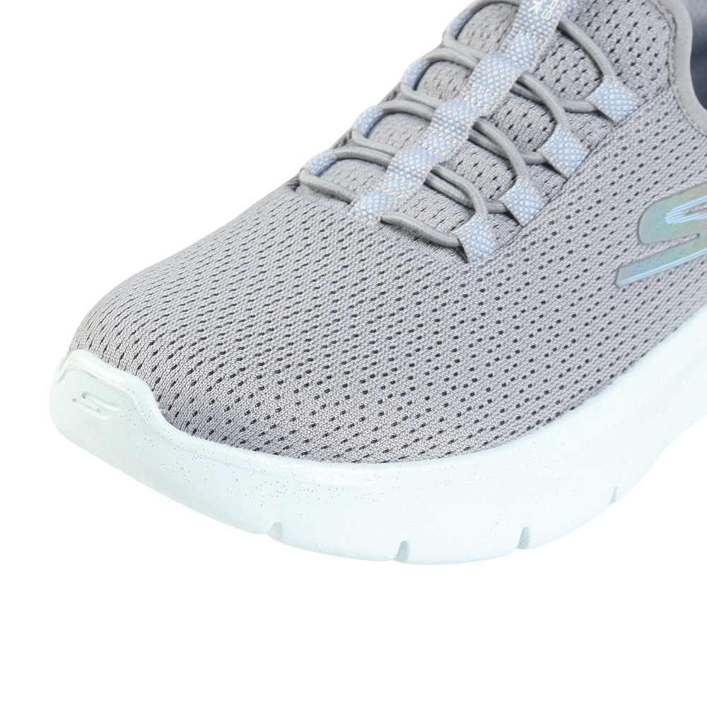 スケッチャーズ（SKECHERS）（レディース）ウォーキングシューズ スリップインズゴーウォークフレックス ザビー グレー 124839-GYLB スニーカー ハンズフリー 