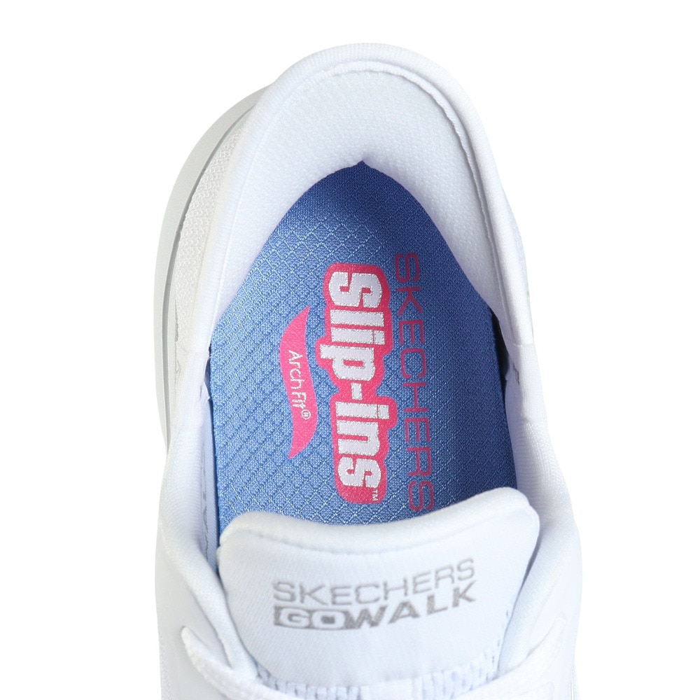 スケッチャーズ（SKECHERS）（レディース）ウォーキングシューズ スリップインズ ゴーウォーク アーチフィット 2.0 白 125319-WHT スニーカー ハンズフリー