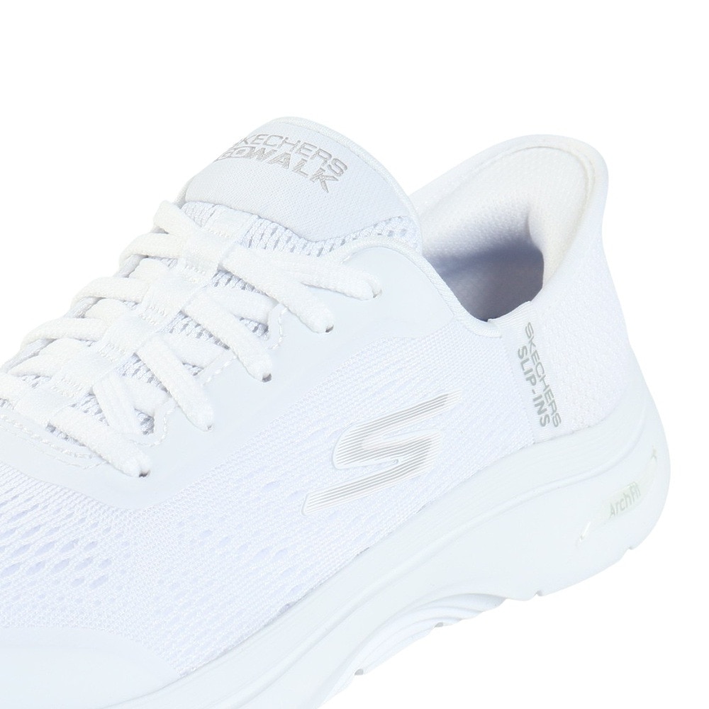 スケッチャーズ（SKECHERS）（レディース）ウォーキングシューズ スリップインズ ゴーウォーク アーチフィット 2.0 白 125319-WHT スニーカー ハンズフリー
