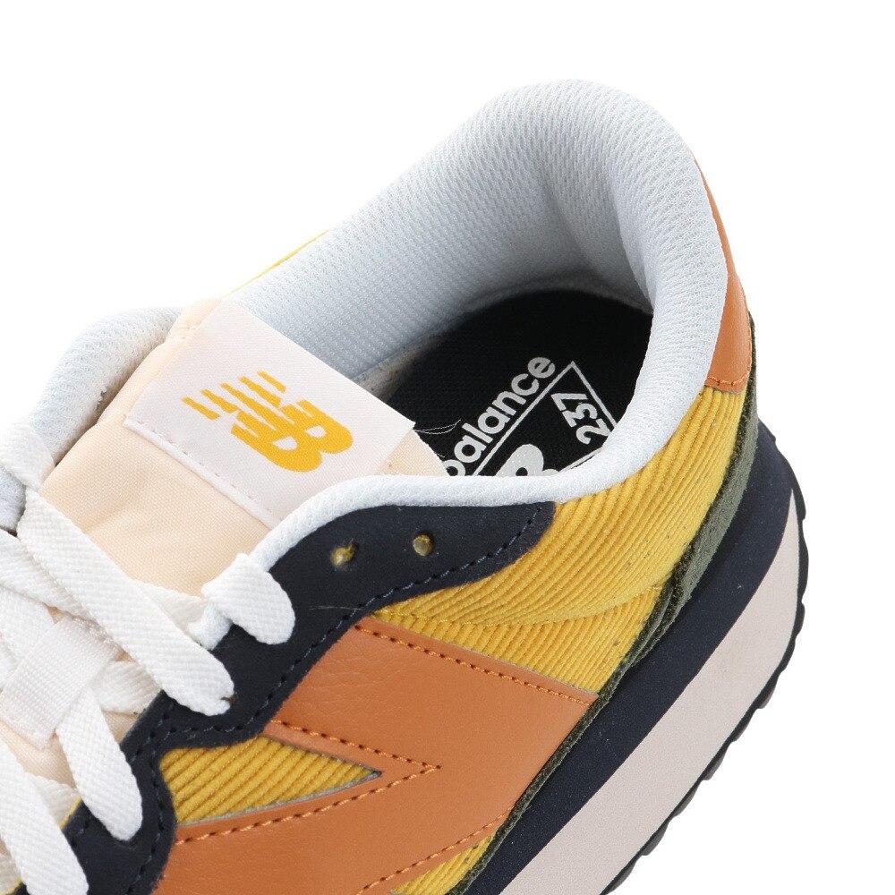 ニューバランス（new balance）（メンズ、レディース）スニーカー MS237 LU1 D イエロー カラフル ビックロゴ カジュアルシューズ 通勤 通学 普段履き★★★