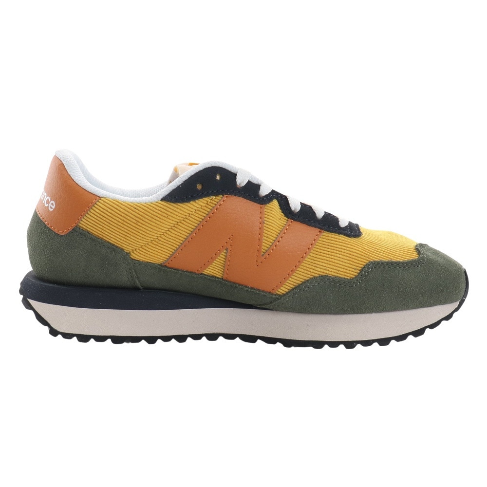 ニューバランス（new balance）（メンズ、レディース）スニーカー MS237 LU1 D イエロー カラフル ビックロゴ カジュアルシューズ 通勤 通学 普段履き