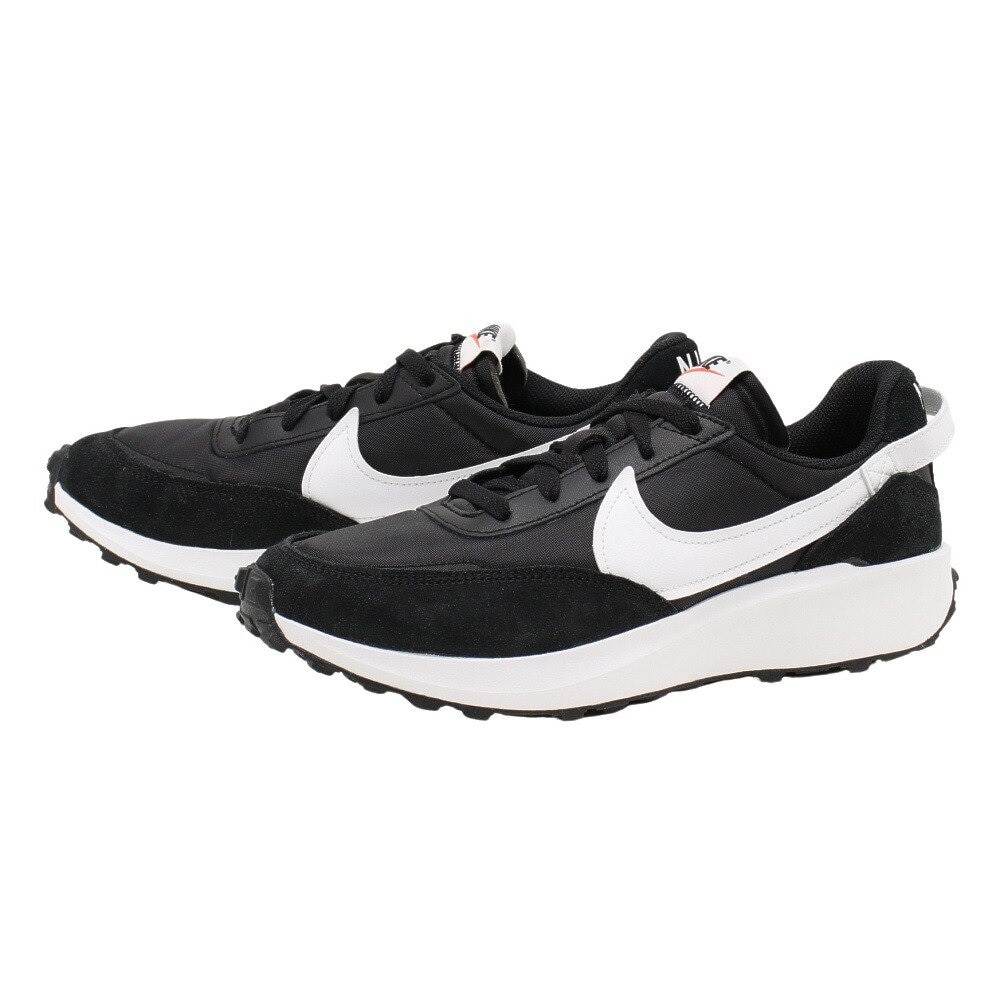 ナイキ（NIKE）（メンズ）スニーカー ワッフル デビュー ブラック ホワイト DH9522-001 カジュアル スポーツ シューズ 日常履き 登校 シンプル ローカット