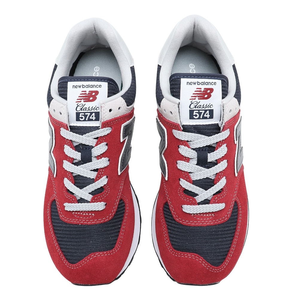 ニューバランス（new balance）（メンズ、レディース）スニーカー 赤 レッド ML574 EH2 D スポーツシューズ 靴 シューズ メンズ レディース