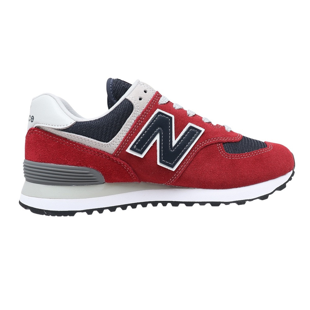 ニューバランス（new balance）（メンズ、レディース）スニーカー 赤 レッド ML574 EH2 D スポーツシューズ 靴 シューズ メンズ レディース