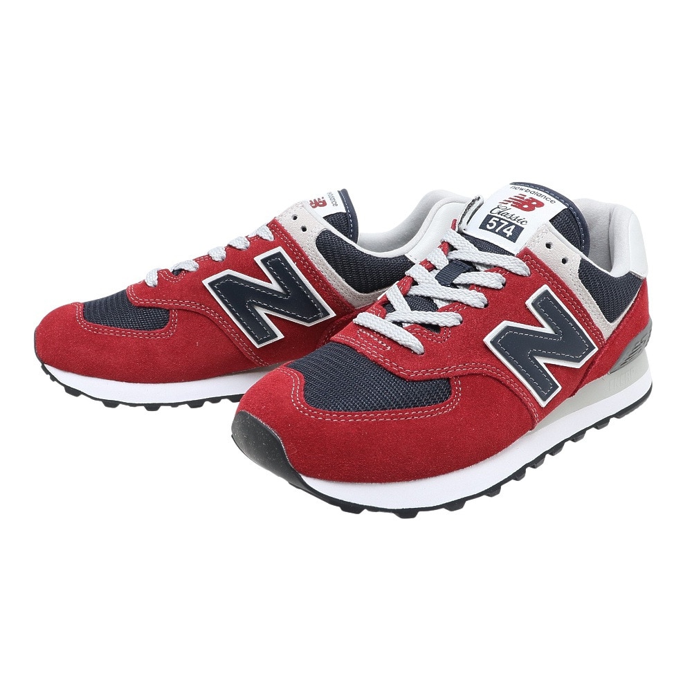 ニューバランス（new balance）（メンズ、レディース）スニーカー 赤 レッド ML574 EH2 D スポーツシューズ 靴 シューズ メンズ  レディース