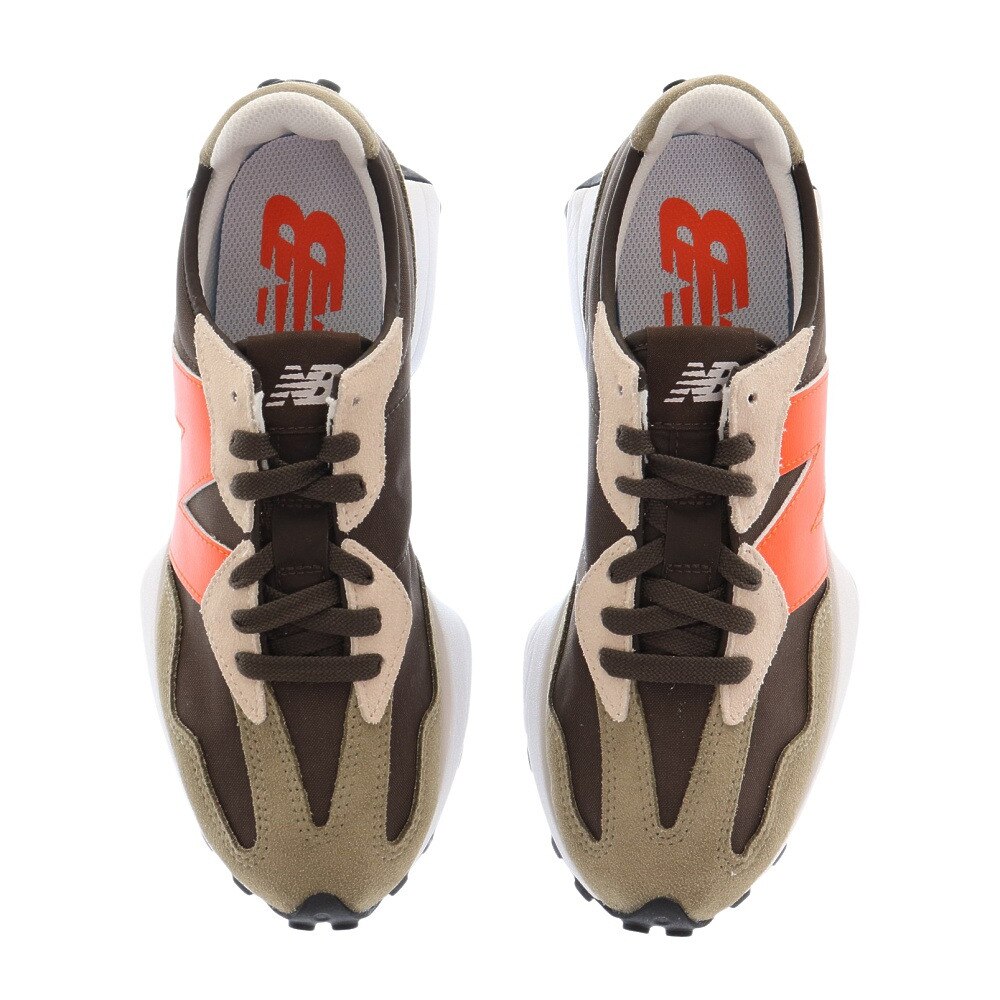 ニューバランス（new balance）（メンズ、レディース）スニーカー 緑 グリーン MS327 BE D スポーツシューズ 靴 シューズ メンズ レディース