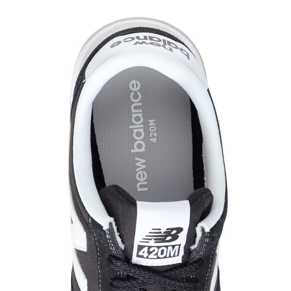ニューバランス（new balance）（メンズ）スニーカー 420 UL420M AB D 黒 ブラック スポーツシューズ シンプル 普段履き 通勤 通学 スエード オールシーズン
