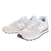 ニューバランス（new balance）（メンズ、レディース）ML574 EVW 白 オフホワイト ML574EVW D スポーツシューズ スニーカー 靴 シューズ メンズ レディース
