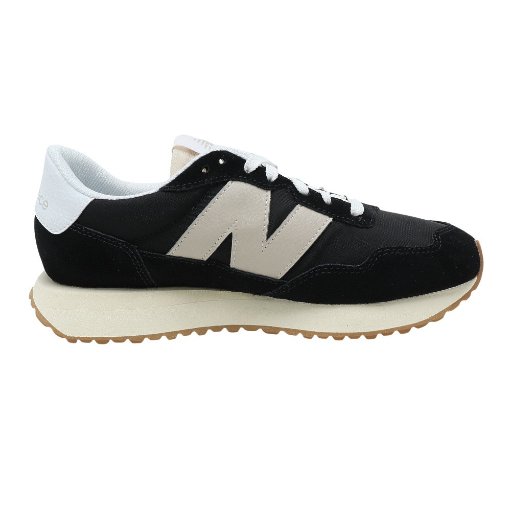 ニューバランス（new balance）（メンズ、レディース）スニーカー 237 黒 ブラック MS237BTW D ビックロゴ カジュアルシューズ 厚底 スエード オールシーズン