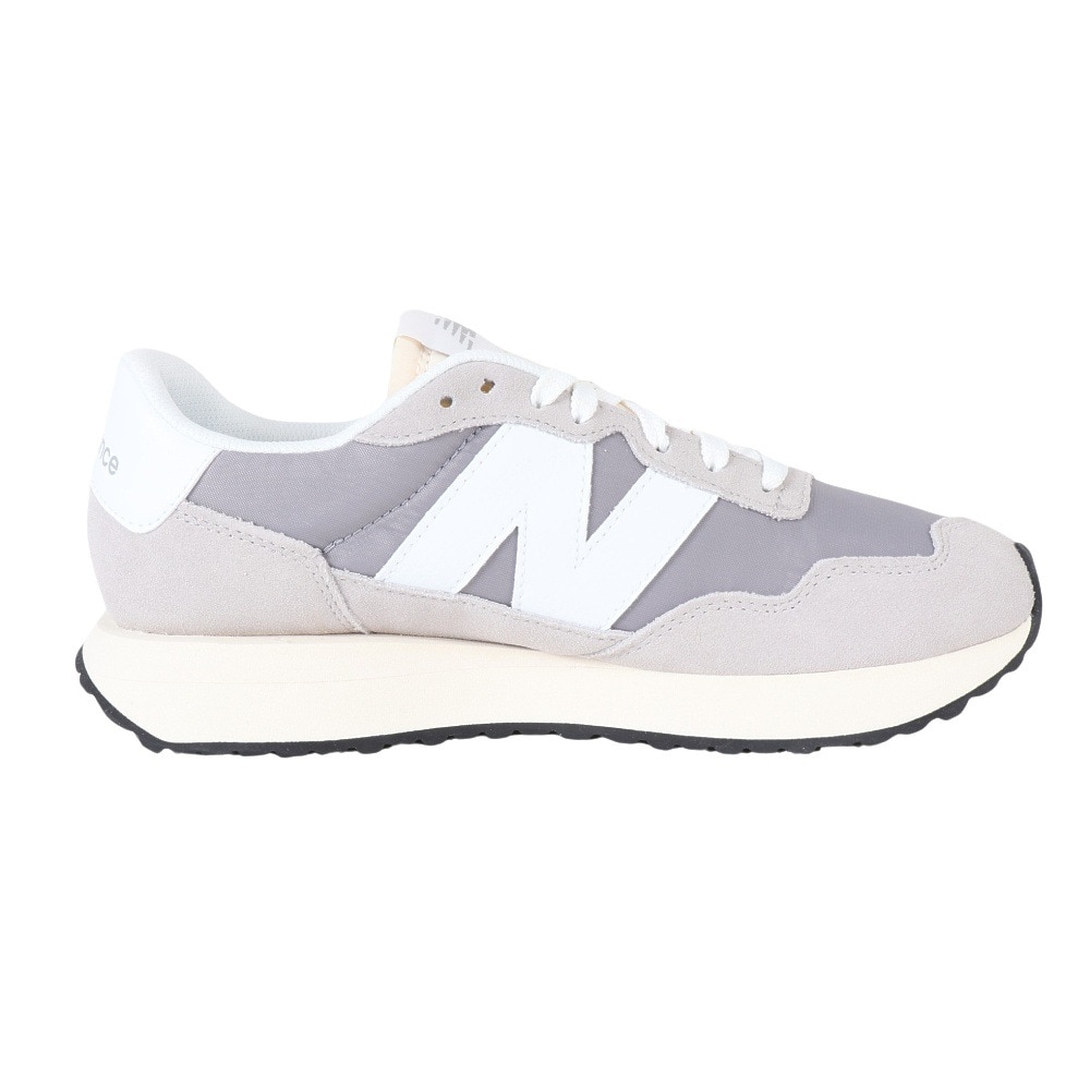 ニューバランス（new balance）（メンズ、レディース）スニーカー 237 グレー MS237RCSD ビックロゴ カジュアルシューズ 厚底  スエード オールシーズン