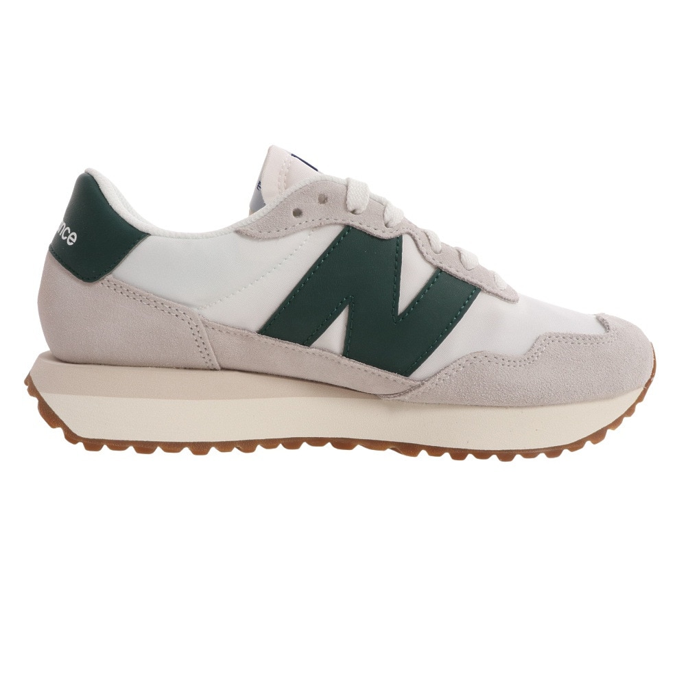 ニューバランス（new balance）（メンズ、レディース）スニーカー 237 RF 緑 グリーン MS237RF D ビックロゴ カジュアル 厚底 スエード オールシーズン