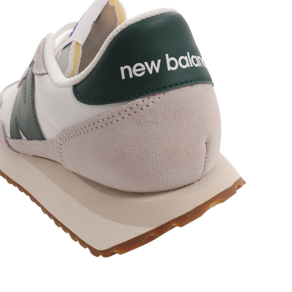ニューバランス（new balance）（メンズ、レディース）スニーカー 237 RF 緑 グリーン MS237RF D ビックロゴ カジュアル 厚底 スエード オールシーズン