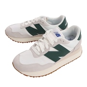 ニューバランス（new balance）（メンズ、レディース）スニーカー 237 RF 緑 グリーン MS237RF D ビックロゴ カジュアル 厚底 スエード オールシーズン