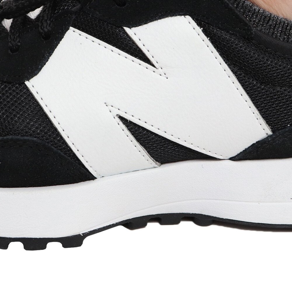 ニューバランス（new balance）（メンズ、レディース）スニーカー 327 CBW 黒 ブラック MS327CBW D ビックロゴ 厚底 スエード 普段履き 通勤 通学 カジュアル