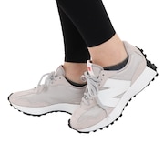 ニューバランス（new balance）（メンズ、レディース）スニーカー 327 CGW グレー MS327CGW D ビックロゴ リンクコーデ 厚底 スエード 普段履き 通勤 通学 