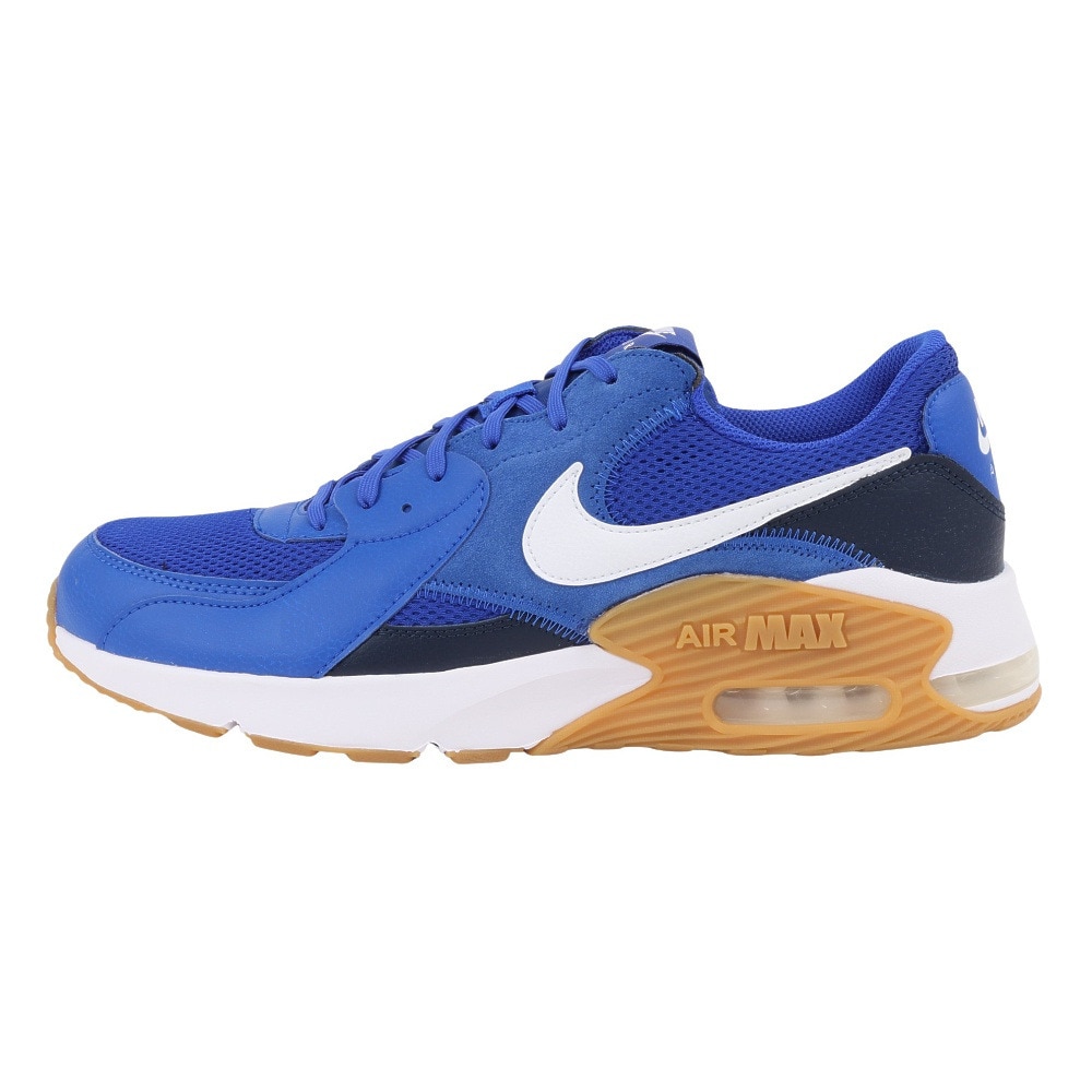 ナイキ（NIKE）（メンズ）スニーカー エアマックスエクシー ブルー ホワイト HM4751-445 スポーツシューズ 日常履き 通気性 快適性 クッション性  旅行