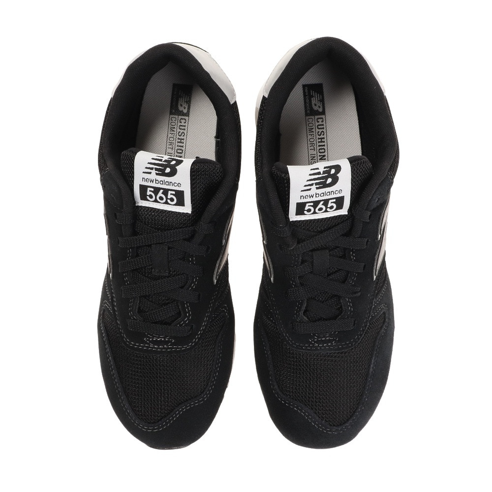 ニューバランス（new balance）（メンズ、レディース）スニーカー 黒 ブラック ML565 EB1 D スポーツシューズ ウォーキング 靴 カジュアル シンプル 通学 通勤