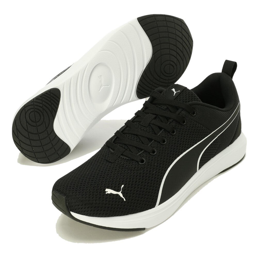 プーマ プーマ Puma メンズ レディース ソフトライド クルーズ Nu 黒 ブラック ホワイト スポーツシューズ Softride スニーカー メンズ レディース スポーツ用品はスーパースポーツゼビオ