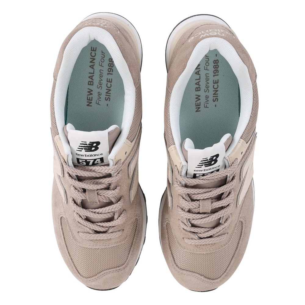 ニューバランス（new balance）（メンズ、レディース）スニーカー 574 WO2 ベージュ U574WO2D スポーツ タウン シューズ 普段履き カジュアル 登校 通勤 学生