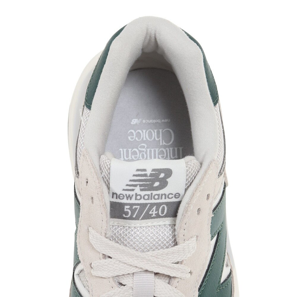 ニューバランス（new balance）（メンズ、レディース）スニーカー 57/40 5740 M5740 ESA D ホワイト グリーン カジュアル スポーツシューズ タウン 日常履き 