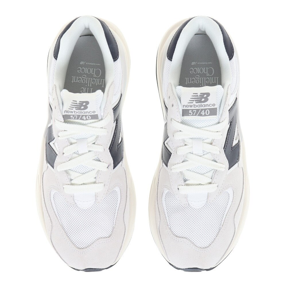 ニューバランス（new balance）（メンズ、レディース）スニーカー 57/40 5740 M5740 ESC D ホワイト ネイビー カジュアル スポーツシューズ タウン 日常履き