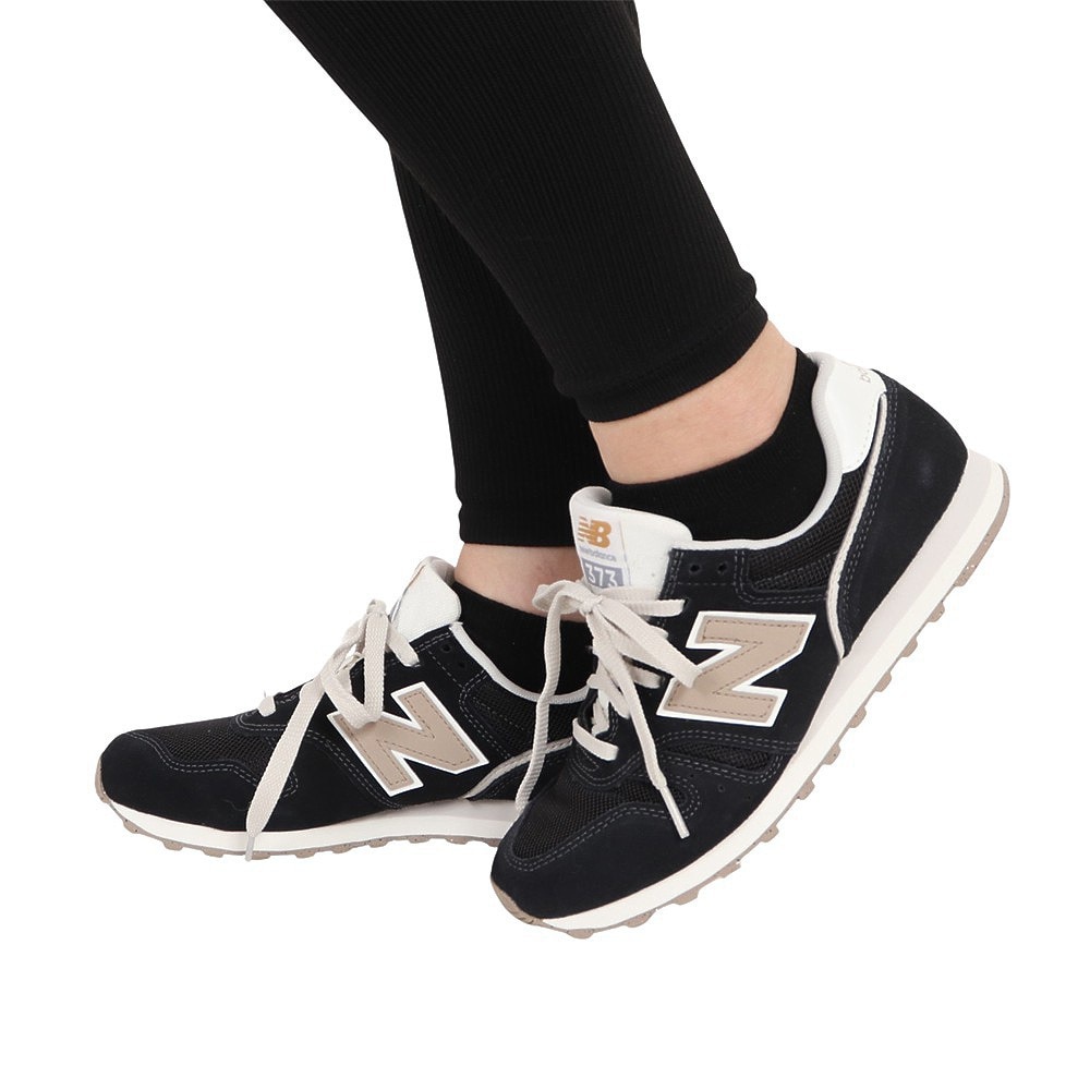 new balanceブラックゴールドスニーカー\nニューバランス373スニーカー