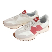 ニューバランス(new balance)(メンズ、レディース)スニーカー 327 U327 LV D ホワイト レッド カジュアル スポーツシューズ タウン 日常履き