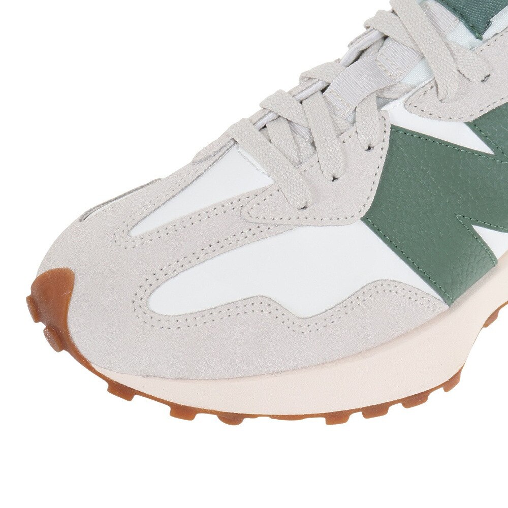 ニューバランス（new balance）（メンズ、レディース）スニーカー 327 U327 LX D ライトグレー グリーン スポーツ カジュアル シューズ タウン 普段履き