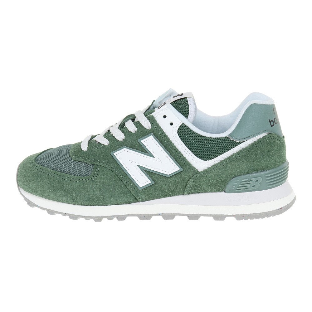 ニューバランス（new balance）（メンズ、レディース）スニーカー 574 U574 FGG D グリーン ホワイトカジュアル スポーツシューズ タウン 日常履き