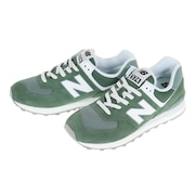 ニューバランス（new balance）（メンズ、レディース）スニーカー 574  U574 FGG D グリーン ホワイトカジュアル スポーツシューズ タウン 日常履き