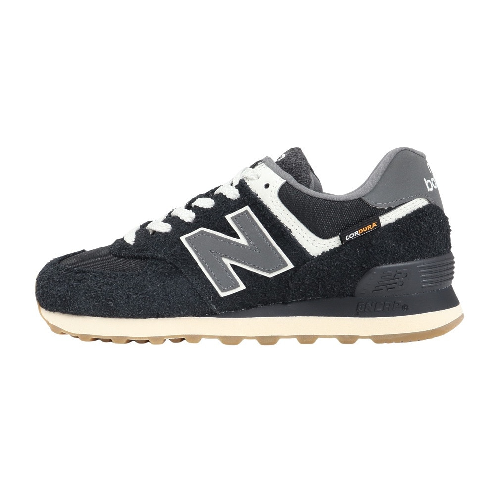 ニューバランス（new balance）（メンズ、レディース）スニーカー 574 ブラック U574RUSD スポーツシューズ 靴