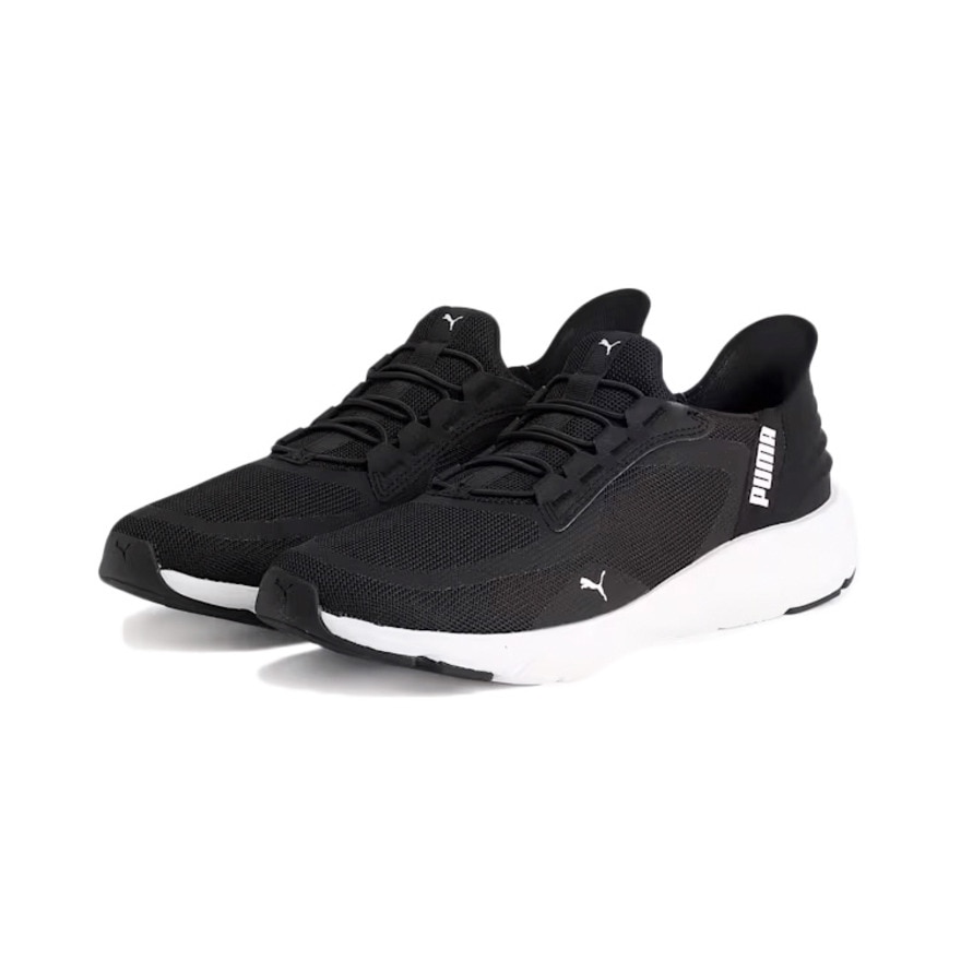 プーマ（PUMA）（メンズ、レディース）スニーカー ソフトライド フレックスレース イーズイン ALT ブラック 31199601 スポーツシューズ