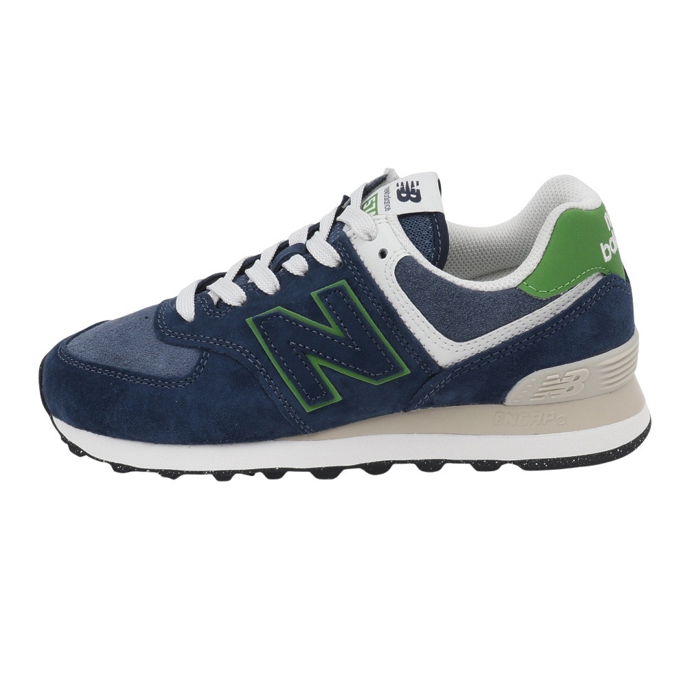 ニューバランス（new balance）（メンズ、レディース）スニーカー スポーツシューズ 574 ネイビー U574QBL D カジュアルシューズ