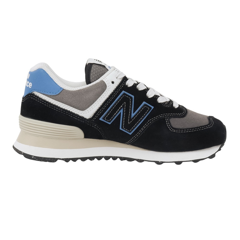 ニューバランス（new balance）（メンズ、レディース）スニーカー スポーツシューズ 574 ブラック U574QRB D カジュアルシューズ