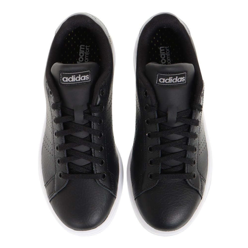 アディダス アドバンコート レザー U 黒 ブラック F スポーツシューズ 通学 シンプル レザー レディース スニーカー スポーツ用品はスーパースポーツゼビオ