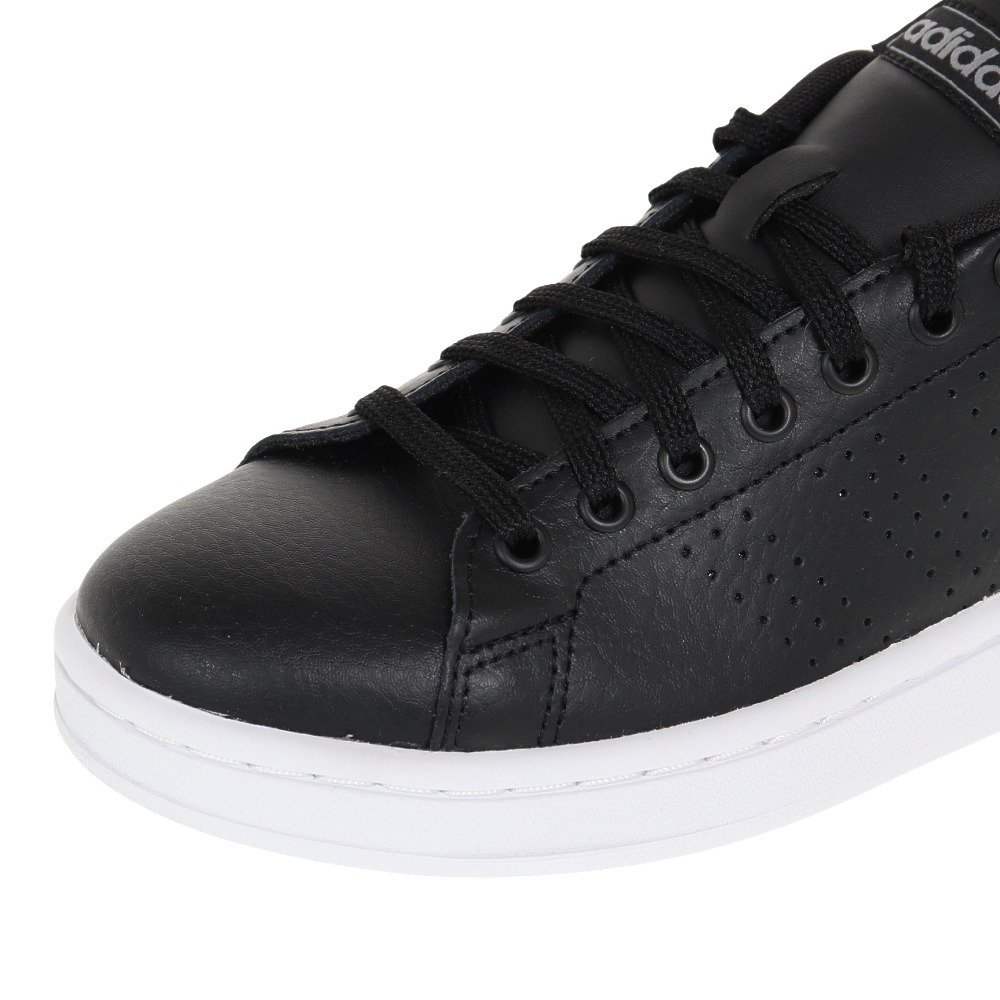 アディダス アドバンコート レザー U 黒 ブラック F スポーツシューズ 通学 シンプル レザー レディース スニーカー スポーツ用品はスーパースポーツゼビオ
