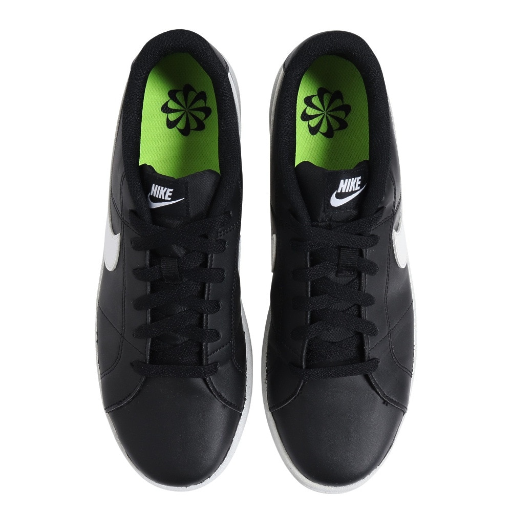 ナイキ（NIKE）（メンズ）スニーカー コート ロイヤル 2 NN ブラック ホワイト DH3160-001 スポーツシューズ  シンプル リサイクル 通学 学生 カジュアル