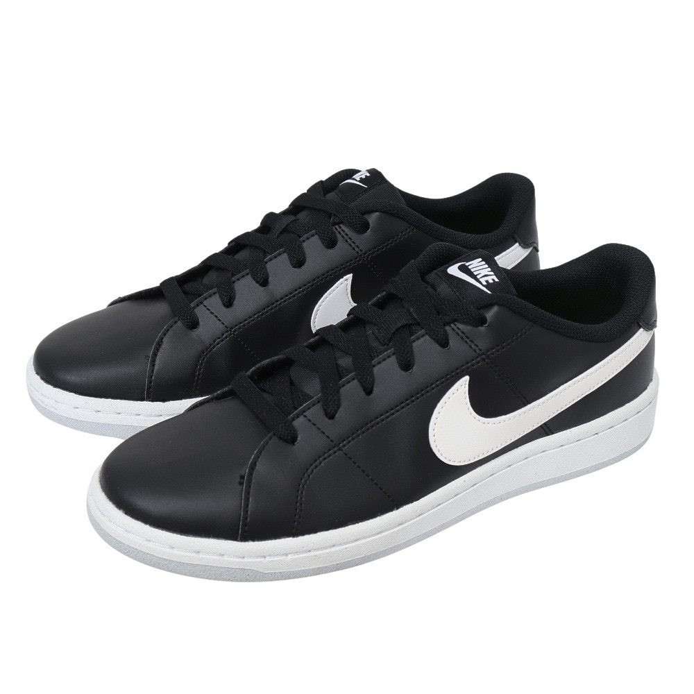 ナイキ（NIKE）（メンズ）スニーカー コート ロイヤル 2 NN ブラック ホワイト DH3160-001 スポーツシューズ 靴 ローカット  ビーガンシューズ シンプル 耐久性