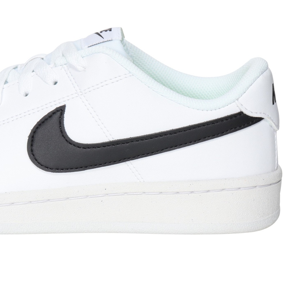 ナイキ（NIKE）（メンズ）スニーカー コート ロイヤル 2 NN ホワイト ブラック DH3160-101 スポーツシューズ 靴 ローカット ビーガンシューズ シンプル 耐久性