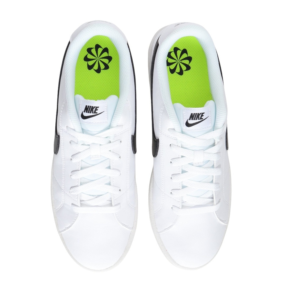 ナイキ（NIKE）（メンズ）スニーカー コート ロイヤル 2 NN ホワイト ブラック DH3160-101 スポーツシューズ  シンプル リサイクル 通学 学生 カジュアル