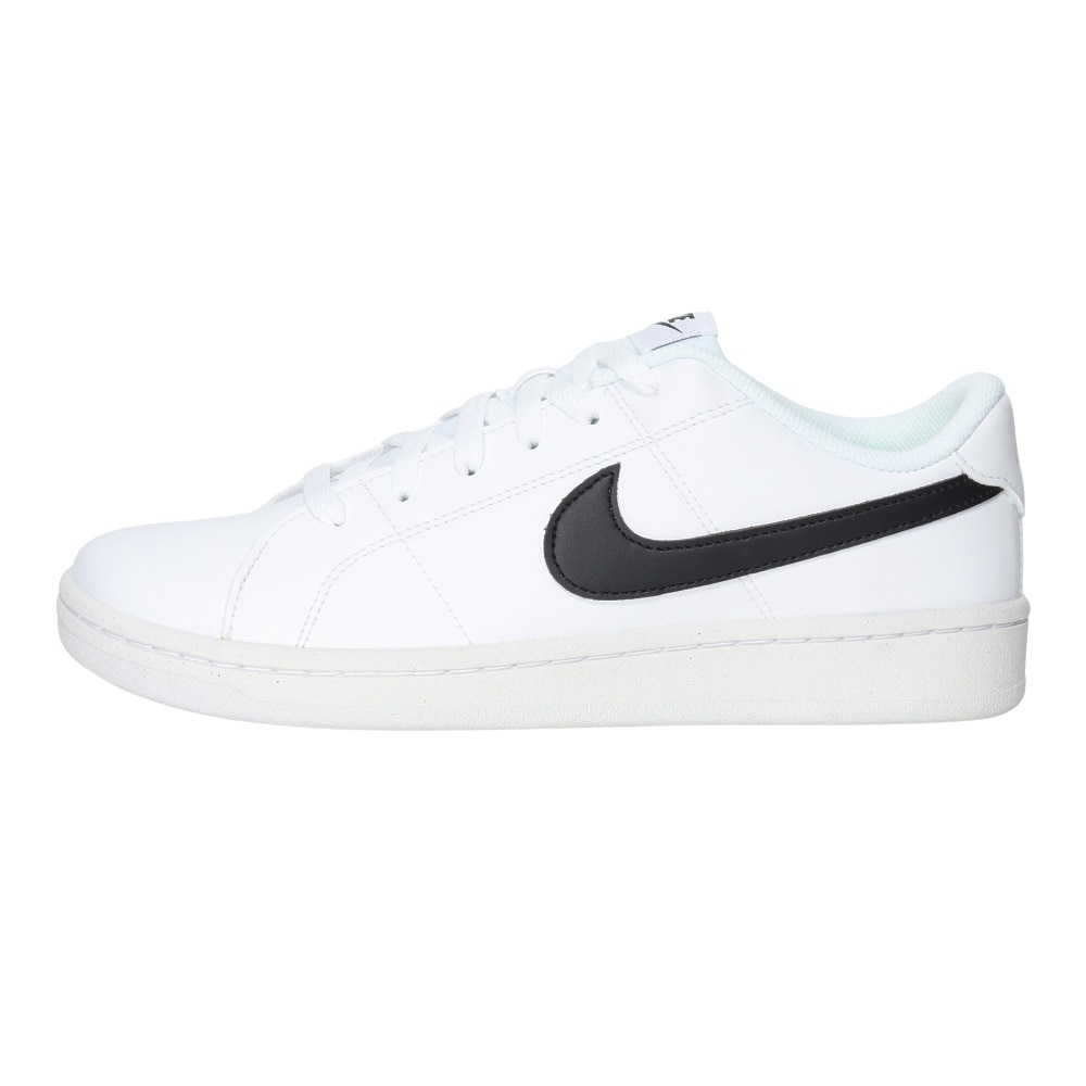 ナイキ（NIKE）（メンズ）スニーカー コート ロイヤル 2 NN ホワイト ブラック DH3160-101 スポーツシューズ 靴 ローカット ビーガンシューズ シンプル 耐久性