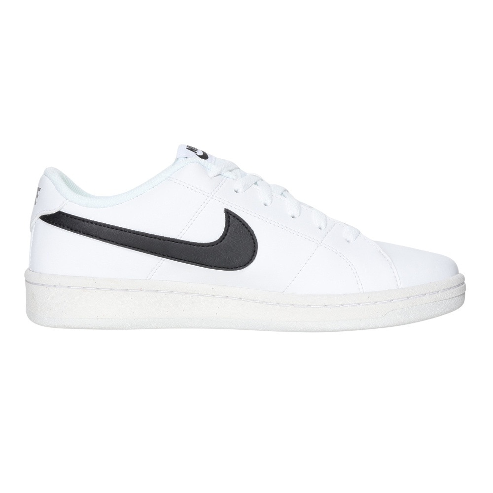 ナイキ（NIKE）（メンズ）スニーカー コート ロイヤル 2 NN ホワイト ブラック DH3160-101 スポーツシューズ 靴 ローカット ビーガンシューズ シンプル 耐久性